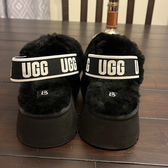 Ugg Australia Disco slides sandals shoes black new 1112258 Women’s size 7 - Picture 11 of 16